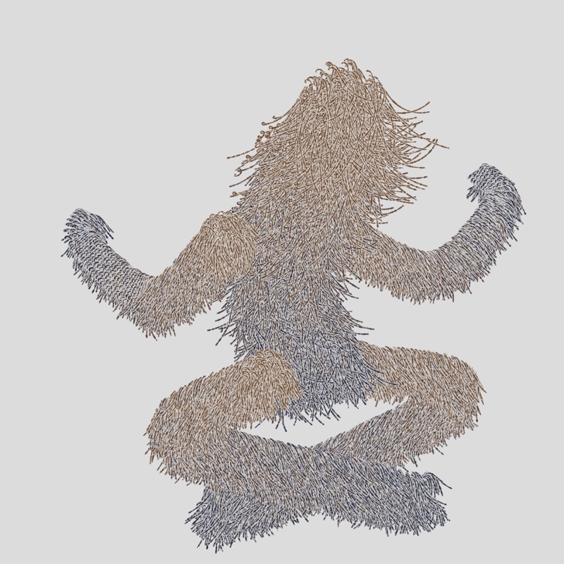 Hairy Thing - Cross Sitting